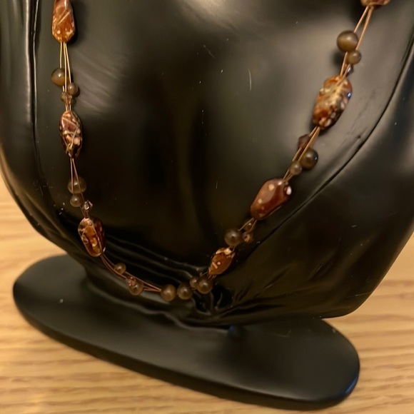 Choker beaded necklace handmade - Picture 2 of 4